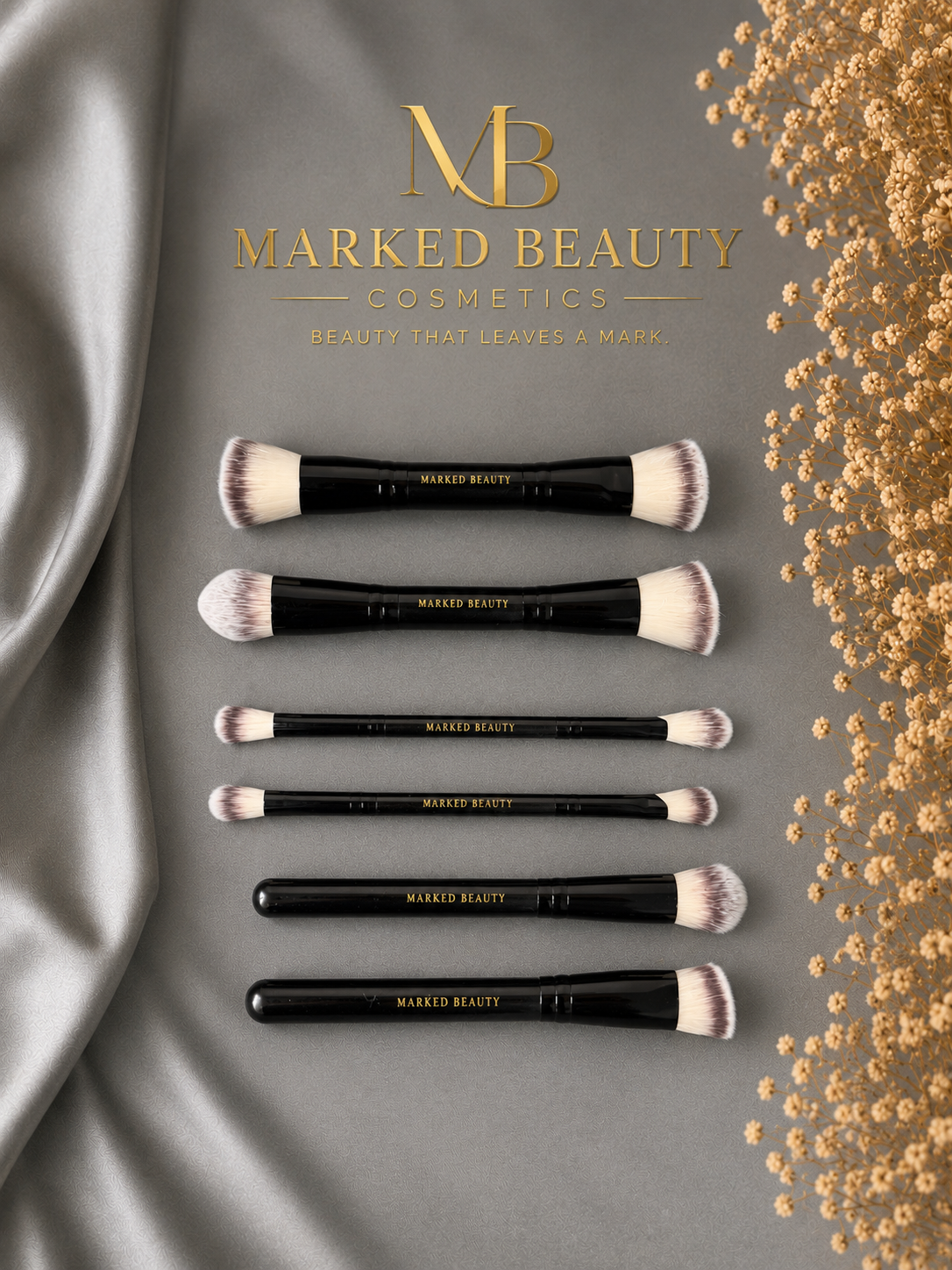 Marked Beauty professional duel-makeup brush set